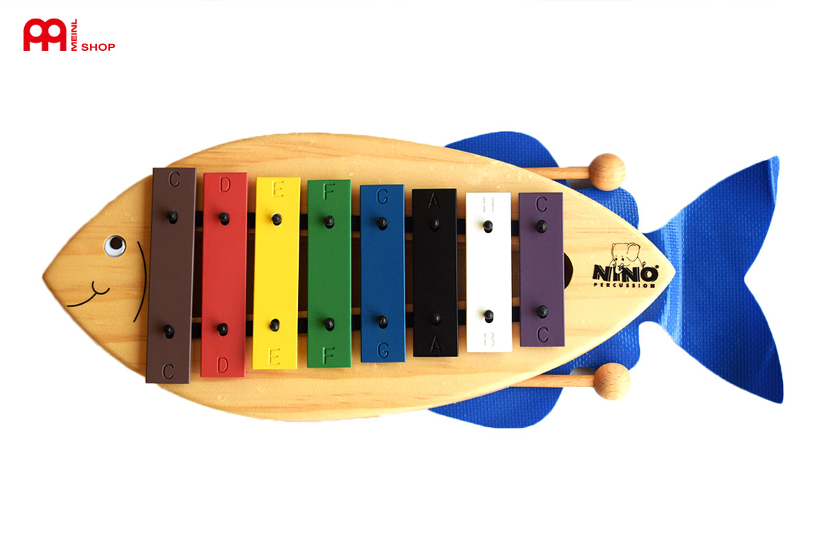 Musikalische Früherziehung - Musikinstrumente für Kinder - meinlshop - ninopercussion - Glockenspiel - Fischform